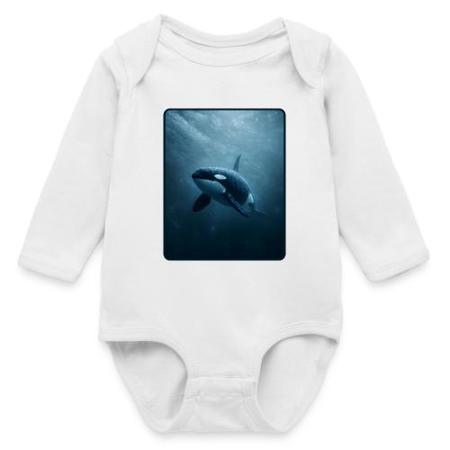 Orca Ocean Wildlife Design - Long Sleeve Baby Bodysuit