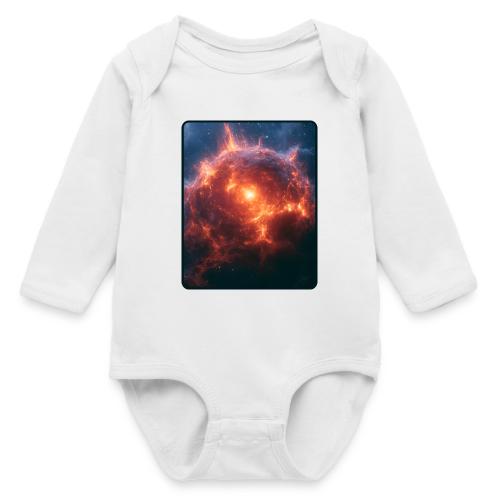 Exploding Supernova Space Art - Long Sleeve Baby Bodysuit
