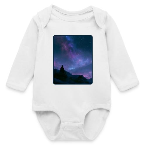Stargazer Nebula Night Sky Art - Long Sleeve Baby Bodysuit