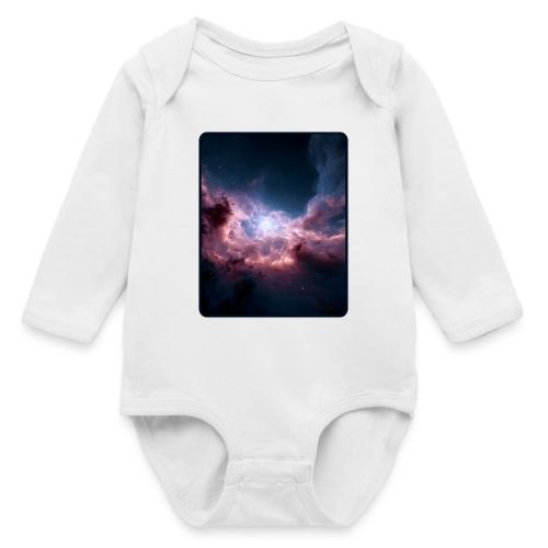 Radiant Cosmic Nebula Artwork - Long Sleeve Baby Bodysuit