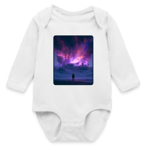 Cosmic Supernova Night Design - Long Sleeve Baby Bodysuit