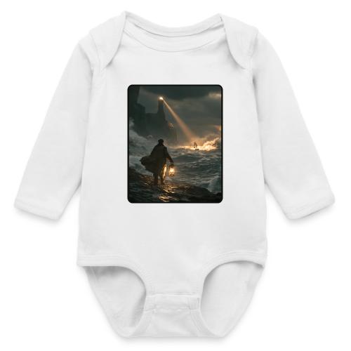 The Lone Lightkeeper's Beacon - Long Sleeve Baby Bodysuit