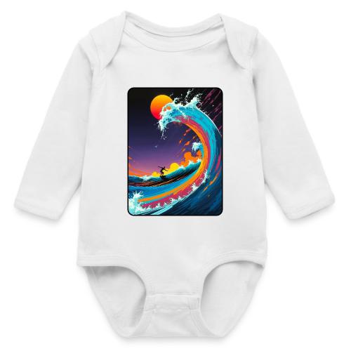Sunshine Surfing - Long Sleeve Baby Bodysuit
