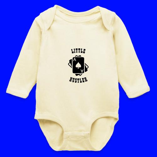 Little Hustler - Long Sleeve Baby Bodysuit