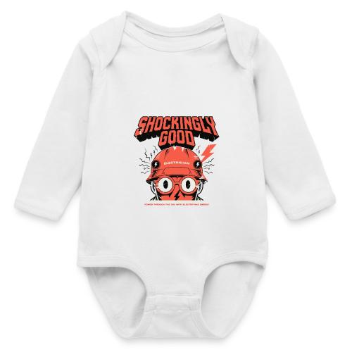 Funny Shockingly Good Electrician - Long Sleeve Baby Bodysuit