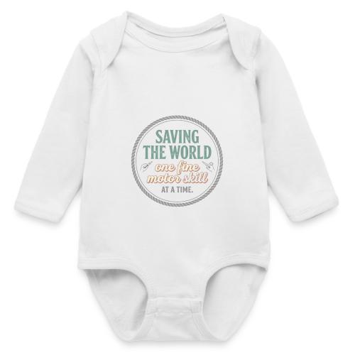 Saving the World: Fine Motor Skills Hero - Long Sleeve Baby Bodysuit