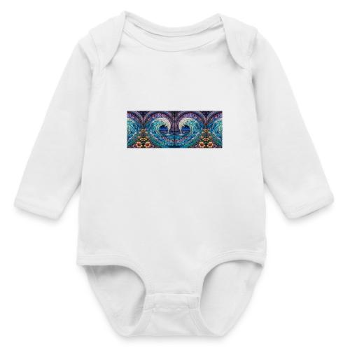 Stained Glass Wave - Long Sleeve Baby Bodysuit