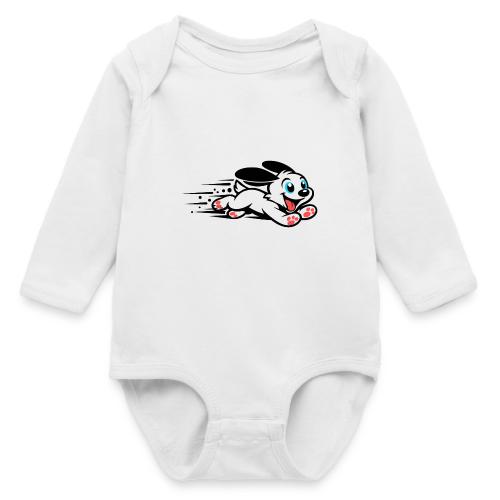 Speedy Pup Sprint on the Run - Long Sleeve Baby Bodysuit