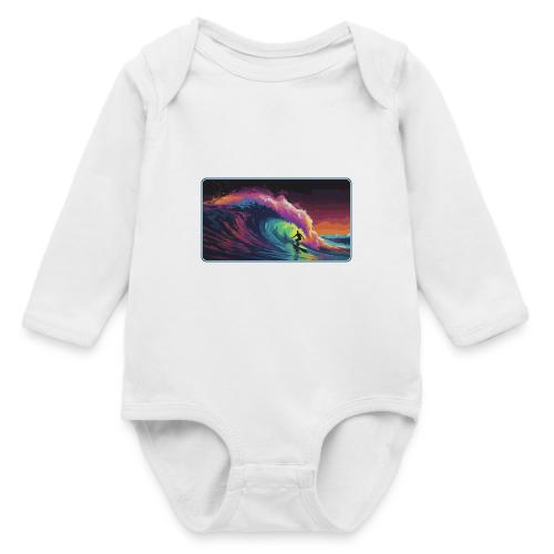 Rainbow Lava Ride - Long Sleeve Baby Bodysuit