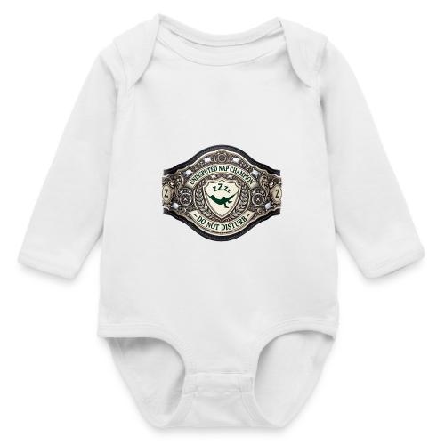 Nap Champion Belt T Shirt - Long Sleeve Baby Bodysuit