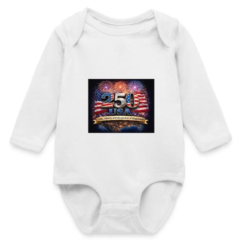 USA 250th Celebration - Long Sleeve Baby Bodysuit