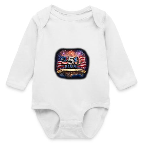 USA 250th Celebration - Long Sleeve Baby Bodysuit