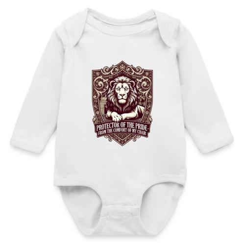 Protector of the Pride T Shirt, Sarcastic Dad Gif - Long Sleeve Baby Bodysuit