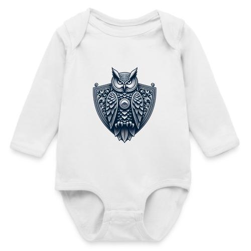 Night Watch Owl T Shirt, Sarcastic Dad Gift - Long Sleeve Baby Bodysuit