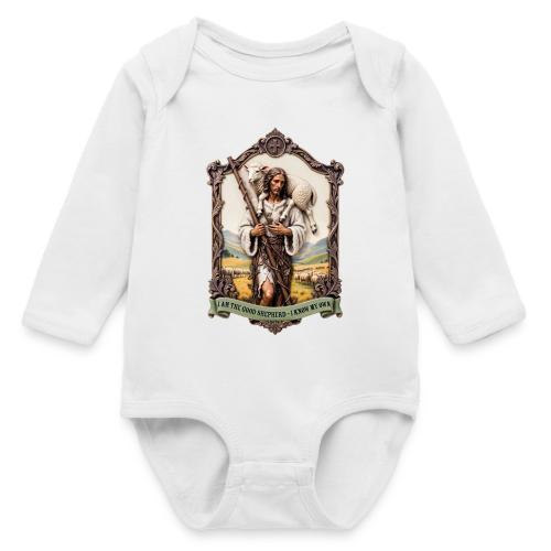 I Am The Good Shepherd T Shirt, Christian Gift - Long Sleeve Baby Bodysuit