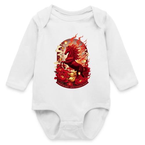 Year of the Horse Ascent T Shirt, Lunar New Year - Long Sleeve Baby Bodysuit