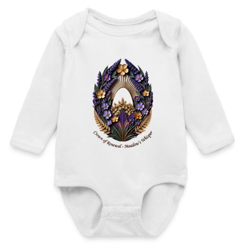 Easter Meadow Crown Renewal T Shirt, Spring Gift - Long Sleeve Baby Bodysuit