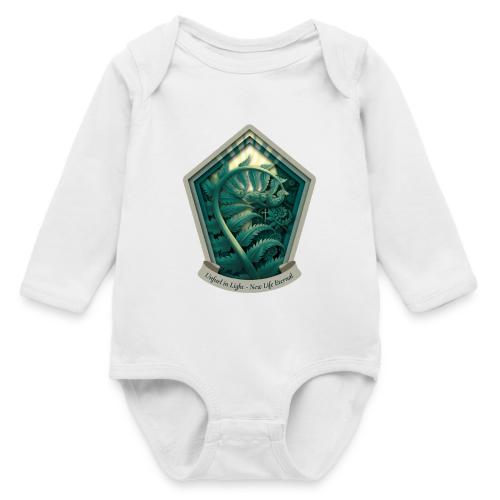 Easter Unfurl in Light Fern T Shirt, Spring Gift - Long Sleeve Baby Bodysuit