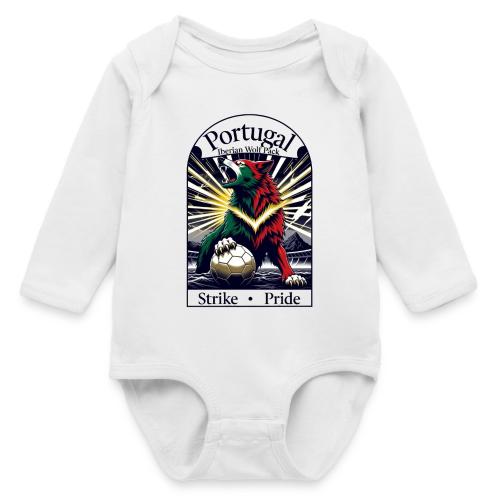 Portugal Iberian Wolf Soccer T Shirt, Pride Gift - Long Sleeve Baby Bodysuit