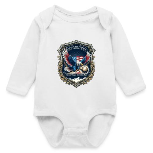 USA Eagle Vanguard T-Shirt,American Flag PrideGift - Long Sleeve Baby Bodysuit