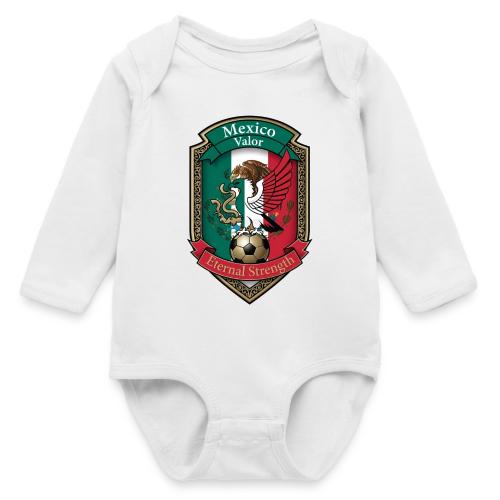Mexico Eagle Valor T-Shirt, Pride Badge Gift - Long Sleeve Baby Bodysuit