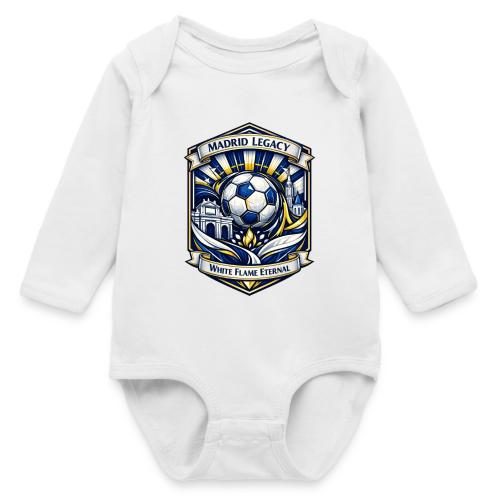 Madrid White Legacy T Shirt, Madrid Fan Gift - Long Sleeve Baby Bodysuit