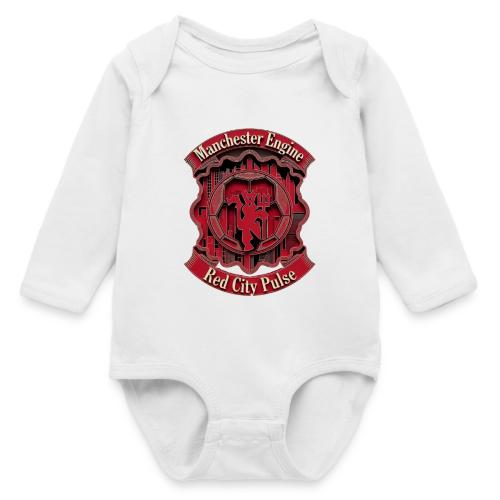 Red Manchester T Shirt, Red Soccer City Pride Gift - Long Sleeve Baby Bodysuit