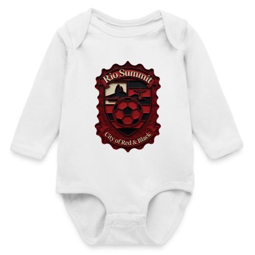Flamengo Scarlet Summit T-Shirt, Football Gift - Long Sleeve Baby Bodysuit