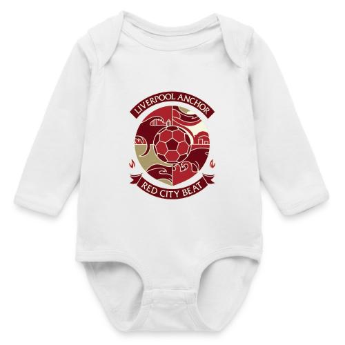 Liverpool Anchor T Shirt, Soccer City Pride Gift - Long Sleeve Baby Bodysuit