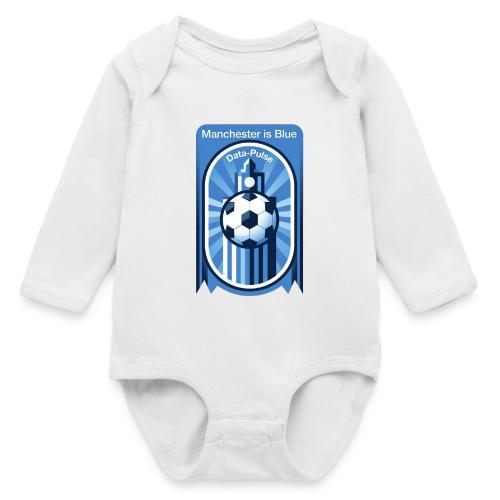 Manchester is Blue Soccer City T Shirt, Apparel - Long Sleeve Baby Bodysuit
