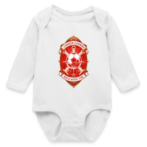 Red London Cannon T Shirt,Football City Pride Gift - Long Sleeve Baby Bodysuit