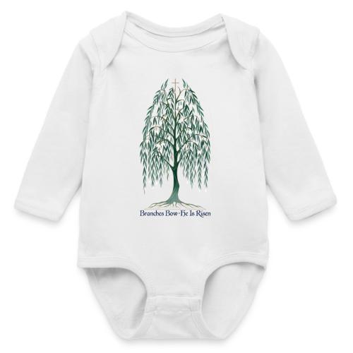 Easter Branches Bow Willow T Shirt, Easter Gift - Long Sleeve Baby Bodysuit