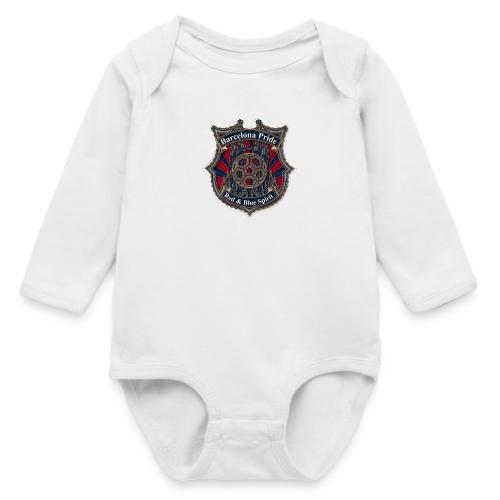 Barcelona Scarlet Pride T Shirt, Soccer City Gift - Long Sleeve Baby Bodysuit