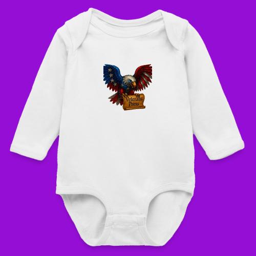 Veterans Press Bald Eagle - Long Sleeve Baby Bodysuit