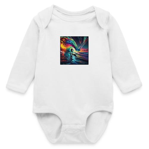 Avalon Rides A Flying Wave - Long Sleeve Baby Bodysuit