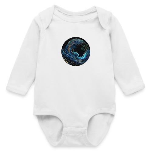 Leaf Wave - Long Sleeve Baby Bodysuit