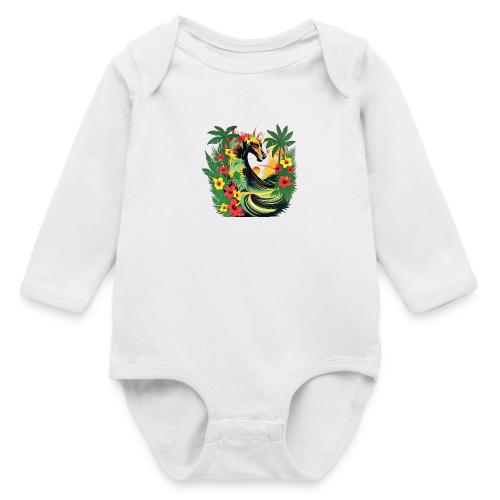 Horse Wave - Long Sleeve Baby Bodysuit