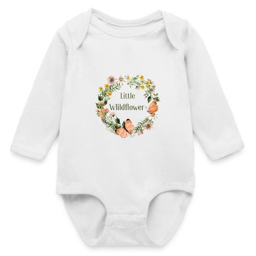 Little wildflower – Baby Shower Gift Bodysuit - Long Sleeve Baby Bodysuit