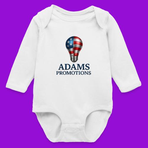 Adams promotions American flag metallic light bulb - Long Sleeve Baby Bodysuit