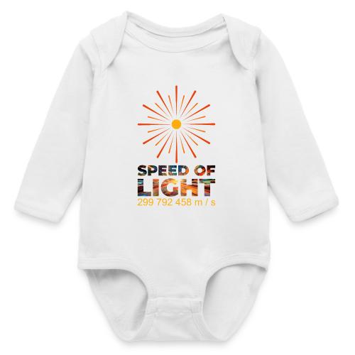 Speed of light - Long Sleeve Baby Bodysuit