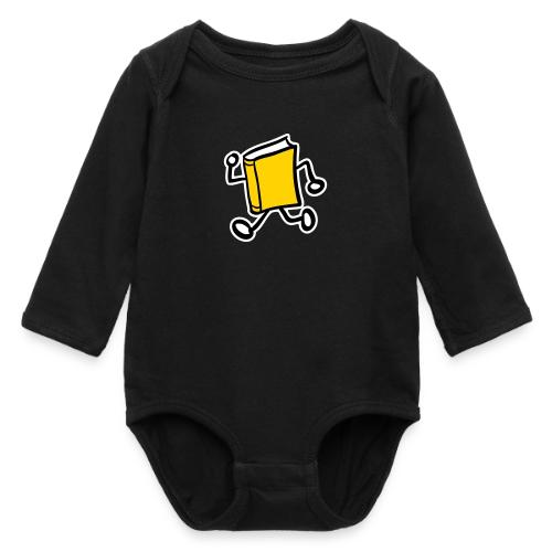 internal bally solo 3 colour white outline - Long Sleeve Baby Bodysuit