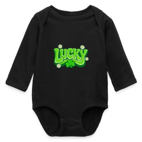 Lucky 70s Retro T-Shirt - Long Sleeve Baby Bodysuit