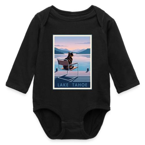 Lake Tahoe Cat - Long Sleeve Baby Bodysuit