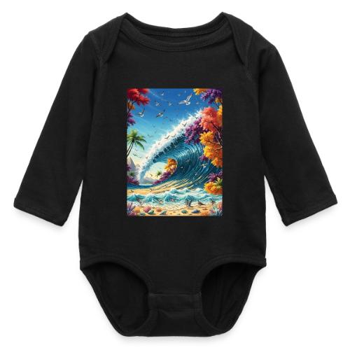 Glassy Shore Pound - Long Sleeve Baby Bodysuit