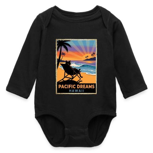 Pacific Dreams Hawaii - Long Sleeve Baby Bodysuit
