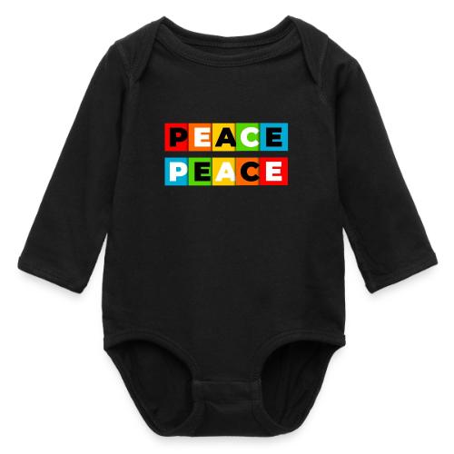 Colorful Peace - Long Sleeve Baby Bodysuit