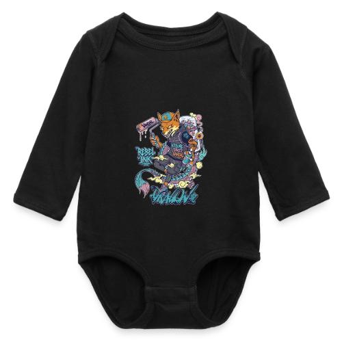 Kitsune Street Rebel - Long Sleeve Baby Bodysuit