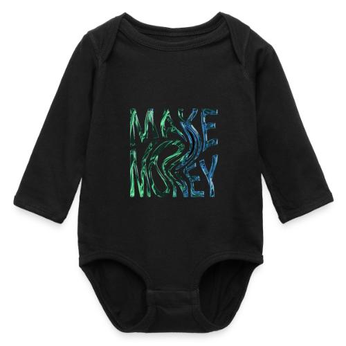 Make Money Neon 3D - Long Sleeve Baby Bodysuit
