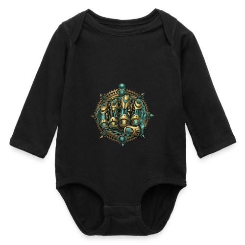 Cyberpunk Power Robot Hand - Long Sleeve Baby Bodysuit