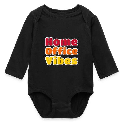Home Office Vibes Remote Work Design - Long Sleeve Baby Bodysuit